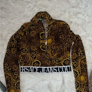Versace Jeans Collection Leopard and Baroque Jacket and Leggings SOLD AS A SET
